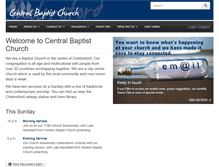 Tablet Screenshot of centralbaptistchelmsford.org